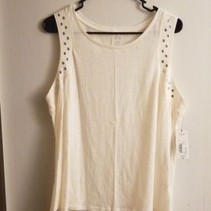 🆕️ NWT! Beaded sleeve tank top